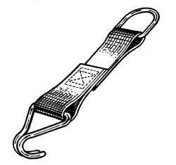 Series "F" Rope Tie-Off with Hook Ends